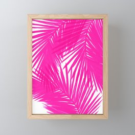 Palms Fuchsia Framed Mini Art Print