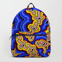 Aboriginal Art Authentic - Emu Dreaming 2 Backpack