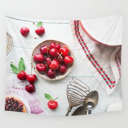 Cherry Fruit Kitchen Utensils Bake Food Wall Tapestry