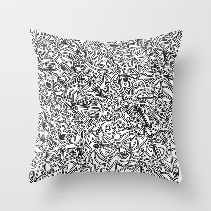 abstract pattern Throw Pillow