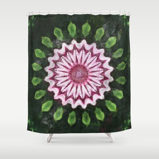 Rosas Moradas 2 Kaleidoscope 15 Shower Curtain