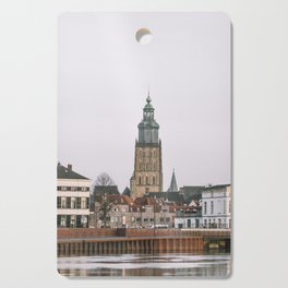 City view of Zutphen - Skyline in the Netherlands - Charming Town with Church in Holland - Travel Photography Cutting Board