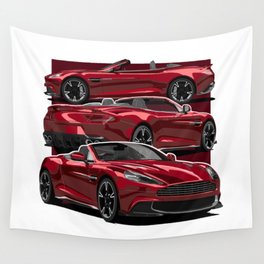 Cool Red sports car  Wall Tapestry