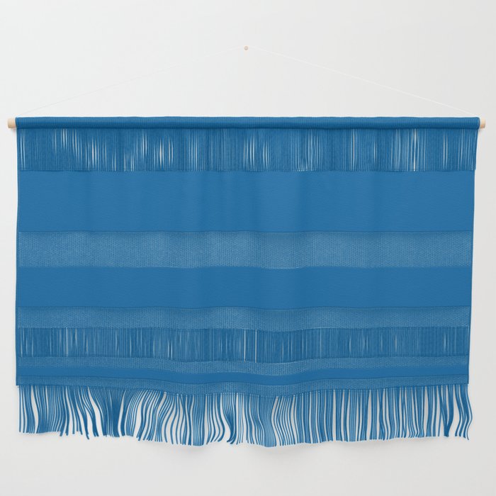 Dark Blue Solid Color Pairs Pantone Directoire Blue 18-4244 TCX Shades of Blue Hues Wall Hanging