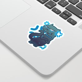Angry Cat Sticker