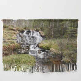 Scottish Highlands Waterfall in Winter Wall Hanging