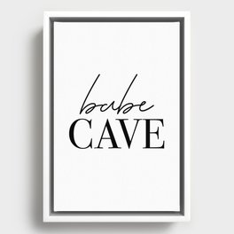 Babe Cave Framed Canvas
