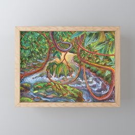 Rhododendron River Framed Mini Art Print