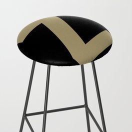 Letter Z (Sand & Black) Bar Stool