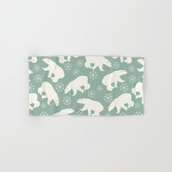 Merry Christmas - Polar bear - Animal pattern Hand & Bath Towel