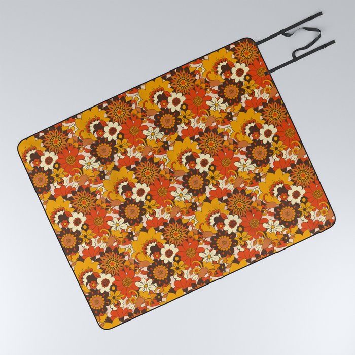 Funky shop picnic blanket