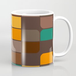 Seventies-inspired geometric pattern | Blocks Color Geometric Coffee Mug