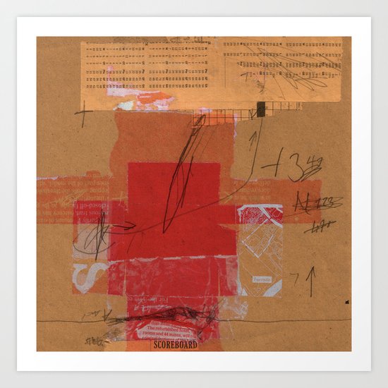 CROSS OUT #4 Art Print