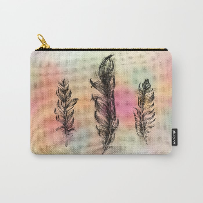 Feathers (Positive) Carry-All Pouch