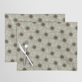 Retro Daisy Flowers Placemat