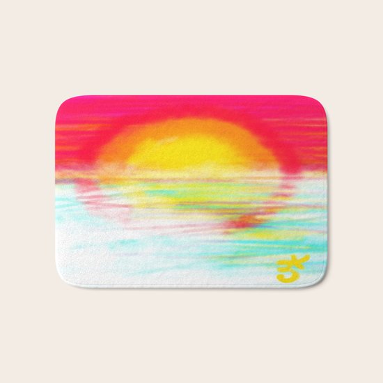 Sunset Sun Bath Mat