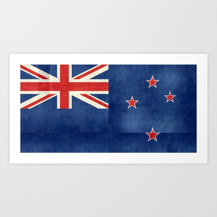Flag of New Zealand - Folded paper version  Art Print