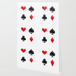 Playing cards suit. symbol hearts.  Wallpaper