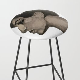 Barbra Streisand Portrait Bar Stool