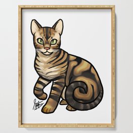 Bengal Cat Serving Tray