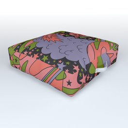 Psychedelic Space  Outdoor Floor Cushion