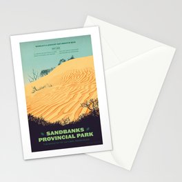 Sandbanks Provincial Park Poster Stationery Card