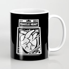 Fragile Heart Coffee Mug | Minimalheart, Care, Tobefonseca, Fragile, Drawing, Heart, Valentines, Tobiasfonseca, With, Love 
