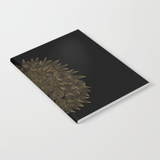 lion / black Notebook