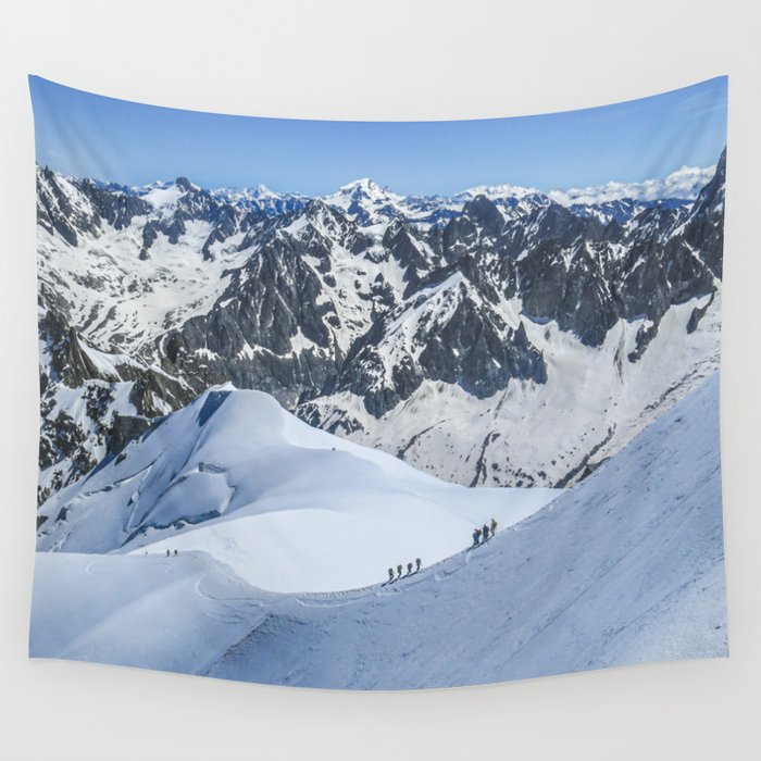 Swiss Alps Mountain Summit Wall Tapestry
