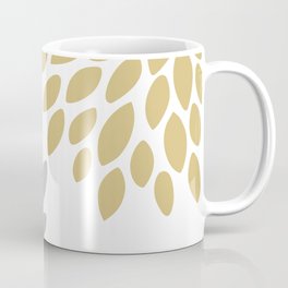 Duo Floral Prints, Yellow Gold and Gray, Design Prints Coffee Mug