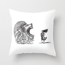 Be Louder Than Your Lions Throw Pillow
