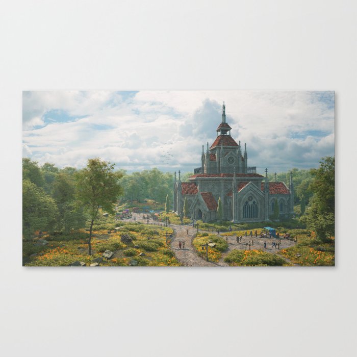 Northshire Abbey (Wide) Canvas Print