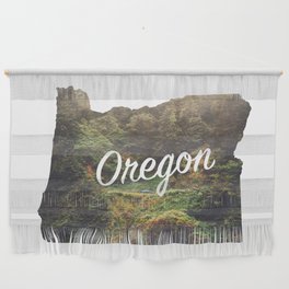 Oregon Photography Map  Wall Hanging
