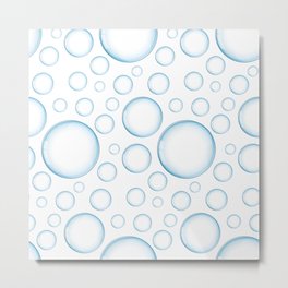 Pattern with Bubbles Metal Print | Water, Graphicdesign, Soapbubble, Airbubbles, Pattern, Soap, Watercolor, Bubbles, Bubble 