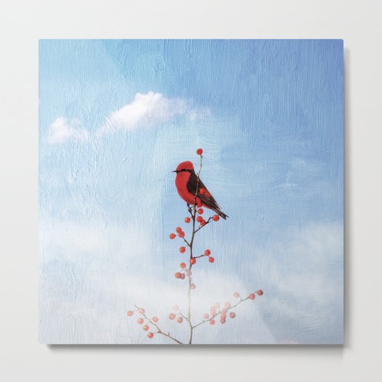 Holly Berry Heaven Metal Print