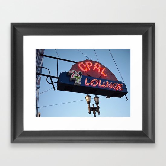 Classic neon Framed Art Print