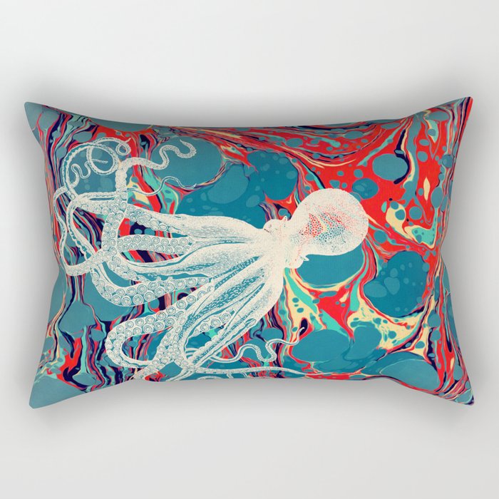 Vintage Octopus Rectangular Pillow