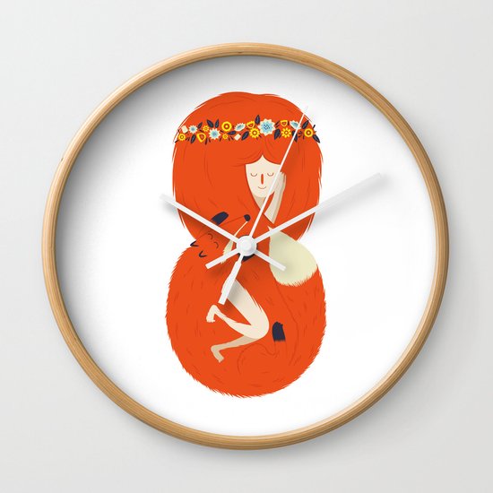 Foxy Lady Wall Clock
