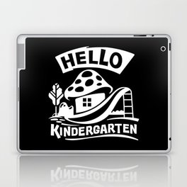 Hello Kindergarten Cute Mushroom Kids Illustration Laptop Skin