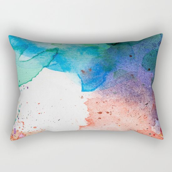 Pastel Color Splash 05 Rectangular Pillow