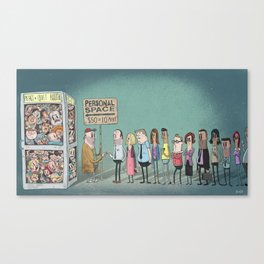 The Eternal Quest For Personal Space Canvas Print