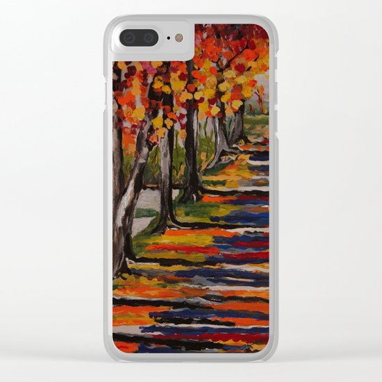 Autumn Tranquility Clear iPhone Case