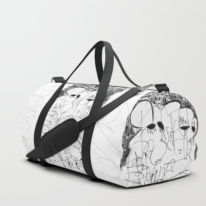 Fear - b&w Duffle Bag