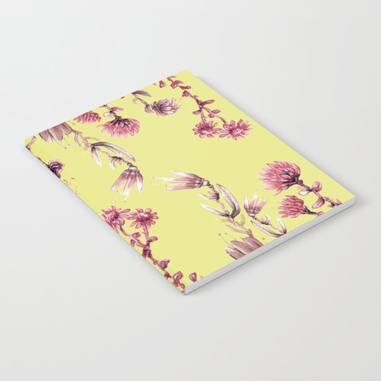 pink water color Garden Notebook