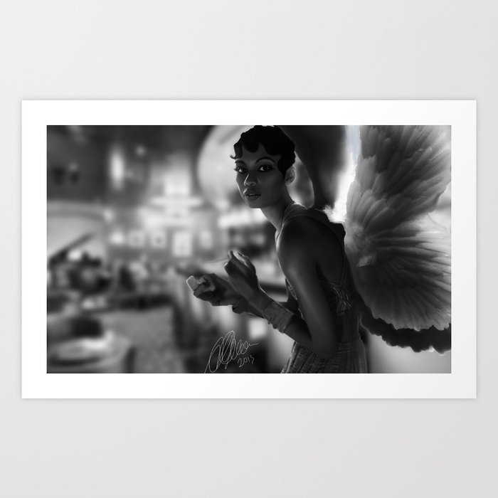 Angel In A Bar Art Print
