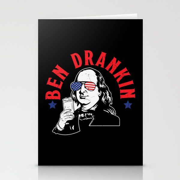 Ben Drankin Funny Independence Day Stationery Cards