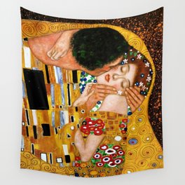Gustav Klimt - The kiss , hug , No.2, Wall Tapestry