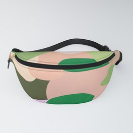Abstract Shapes | Pink and Green Fanny Pack