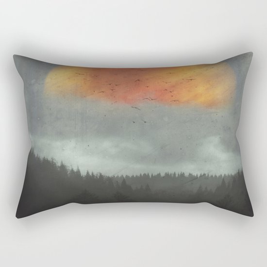 Spaces XVI - Fireball Rectangular Pillow