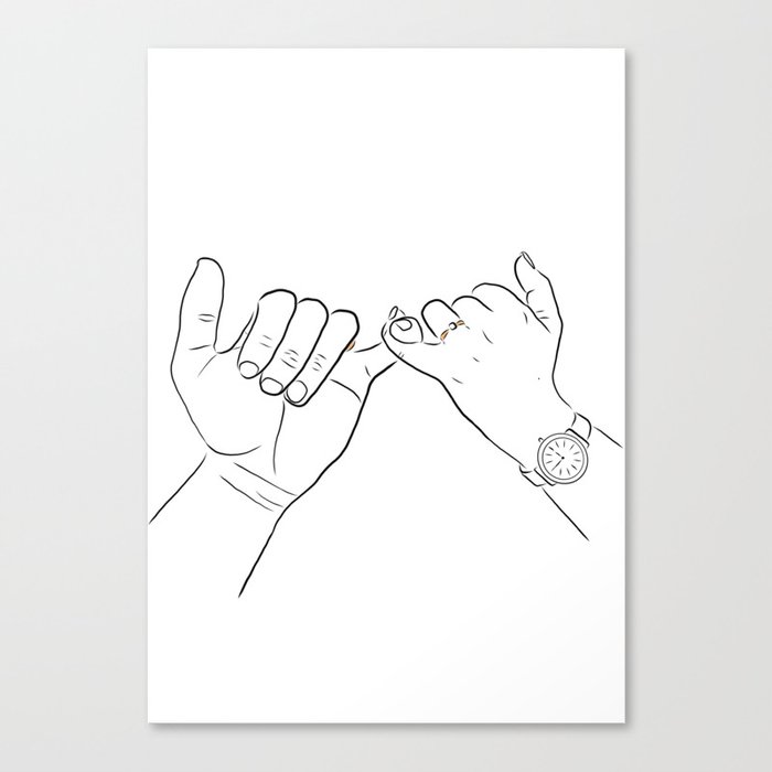 Pinky Promise Canvas Print